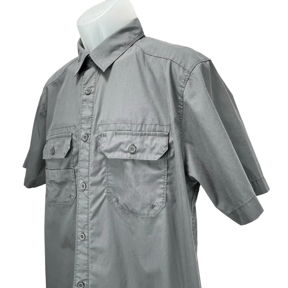 The North Face | Men Large‎ | Gray Utility Short Sleeve Button Up Shirt